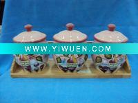 Wholesale small ceramic coffee canister