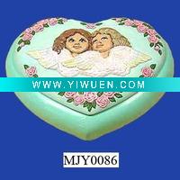 Wholesale ceramic cherub box