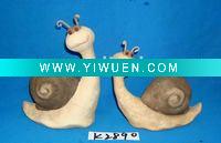 Wholesale stock pottery set of 2 snail