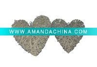 Wholesale 2pcs Grey Wicker Craft