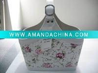 Wholesale wicker baskets with leather