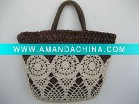 Wholesale fashionable cornhusk straw basket