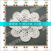 Wholesale Handmade cotton crochet flower white