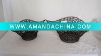 Wholesale metal rattan tray