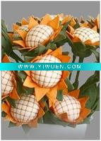 Wholesale Sunflower fabric flower