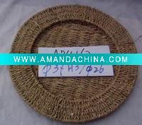 Wholesale Handmade Round Natural Garden Seagrass Tray
