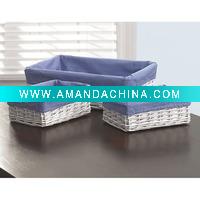 Wholesale Willow Storage Basket,Set of 3