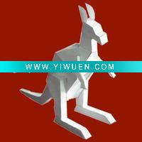Wholesale Folded paper Toy Kangaroo for children colouring