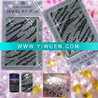 Wholesale Rhinestone decorative mobile /cell phone stickers
