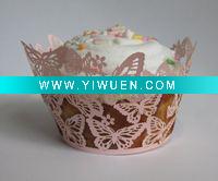 Wholesale Custom Color Cupcake Wrappers - Butterflies