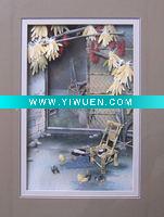 Wholesale Framed Paper Sculpture of Unique Papar Craft
