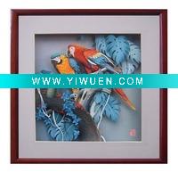 Wholesale Framed Paper Sculpture of Novel paper handicraft