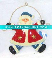Wholesale Iron Santa Claus holiday decoration