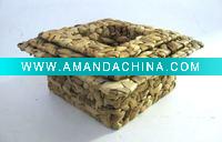 Wholesale Natural Water Hyacinth Storage Basket Set of three