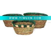 Oval Rattan Flower Basket
