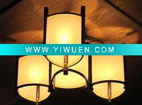 Wholesale Hot sell hand-made triangle-shaped bamboo decoration ceiling lamp