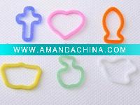 Wholesale Hot sell!!! Shape Rubber Bands Bracelet