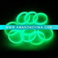 Wholesale 2011 newest silicone rubber band glow in the dark