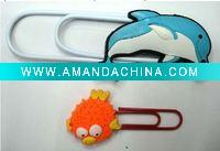 Wholesale sof pvc bookmark,pvc book clip,3d soft pvc book mark