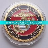 Wholesale US Marine Corps Vietnam Memorial Challenge Coin USMC 34