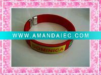 Wholesale gymnastics bracelets with flag and national name