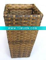 Wholesale Square Woven Plastic Flower Basket