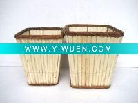Wholesale Square Flax Storage Basket