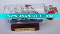 Wholesale Glass drift bottle/current bottle/ship in bottle (PASSAT)