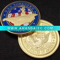 Wholesale U.S Navy USS Yorktown CV-10 Challenge coin 253
