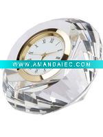 Wholesale crystal ice clock crystal diamond clock romantic clock