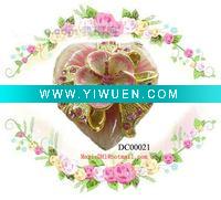 Wholesale decoration beautiful heart classic metal jewelry box