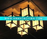 Wholesale Hot sale hand-made bamoo ceiling lamp for home decoration