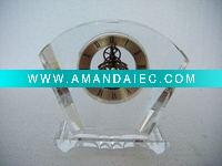 Wholesale crystal desk clock,decoration clock,handicraft