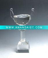 Wholesale crystal trophy,crystal medal cup