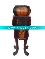 Wholesale handicraft wood and bamboo floral footvase