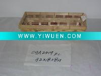 Wholesale rectangular bamboo candy basket 09A2419