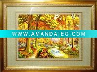 Wholesale Trees Scenery embroidery art for gifts