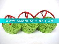 Wholesale Oval Shape Paper Woven Basket