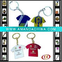 Wholesale Fashion sport metal shirt keychain,keyring