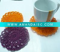 Wholesale crocheted cup mat pad