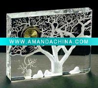 Wholesale Fashion crystal desk clock