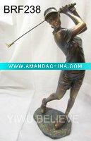 Wholesale resin statue of golf beauty