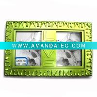 Wholesale Photo Frame, Resin photo frame, Curved glass block photo frames, Photo Frame with clock