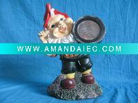 Wholesale resin solar dwarf light