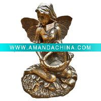 Wholesale Cast Iron Sculpture, Angel Statue for Garden Ornament/Decoration