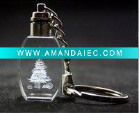 Wholesale 3d crystal keychain