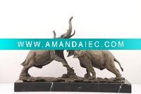 Wholesale bronze elephants statue sculpture