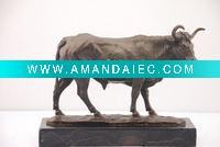 Wholesale Bronze statue cow art sculpture