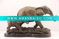 Wholesale bronze sculptures animal elephant art statue