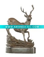 Wholesale bronze sculpture deer